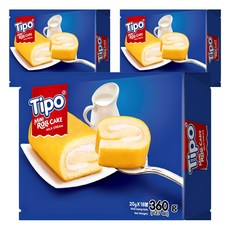 Tipo 迷你蛋糕捲 18入, 360g, 3盒