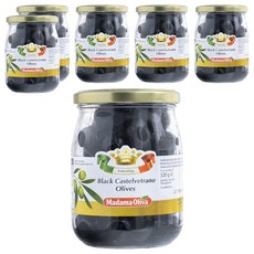 마다마 올리바 블랙 카스텔베트라노 올리브, 320g, 6개