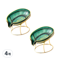 Block Mart 浴室經典肥皂架, 4個, 綠色