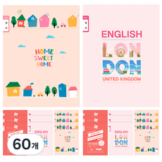 영아트 여아용 영어노트 좁은칸 24매, 랜덤 발송, 60개
