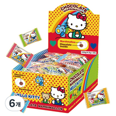 EIWA Hello Kitty 棉花糖 巧克力口味 30入, 6個, 120g