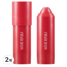 네이처리퍼블릭 에코 벨벳 립 크레용 2.8g, 히비스커스, 2개
