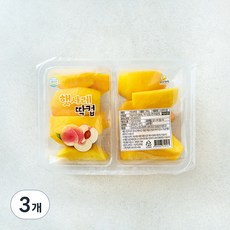 햇사레 딱컵 복숭아, 3개, 300g
