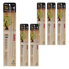 minono 米諾諾 矽膠吸管附刷 直型 24 x 0.8cm, 6個, 1組