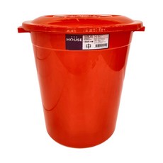 HOUSE 好室喵 萬能桶 附蓋, 紅色