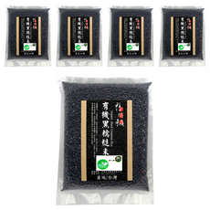 鴨間稻 有機黑糯糙米, 台灣產, 1kg, 5包