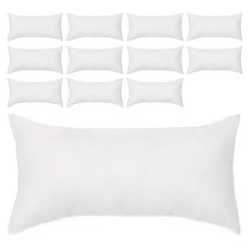 MM Shop 棉質枕芯, 白色, 12個