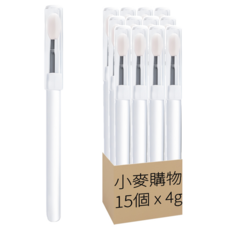 小麥購物 帶蓋矽膠唇刷 15個 S341, 單色