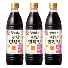 청정원 햇살담은 저당 맛간장, 840ml, 3개