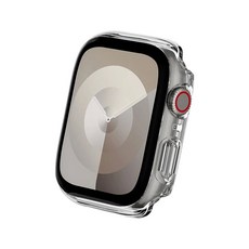 SwitchEasy 魚骨牌 Hybrid 9H鋼化玻璃雙料保護殼, Apple Watch Ultra 49mm, 透明, 1個