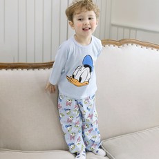 Little rabbit 男童唐老鴨印花睡衣套裝