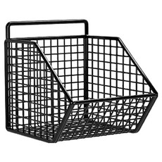 Market Pio 家用免鑽孔壁掛式鐵製多功能收納籃, 1個, 款式1