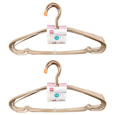 UdiLife 優的生活大師 掛 小鐵浸塑鐵衣架 鐵線PE聚乙烯 (覆蓋) 全浸塑膜 耐用加倍, 顏色隨機, 20個