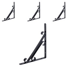 ETSHOP 雙層置物架 S, 黑色, 4個