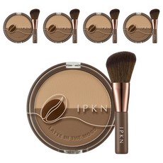 IPKN Latteholic Latte in the Mood Shading + 化妝刷套裝 9.8g, 01 Pecan Brown, 5組