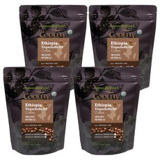 CODELLY 衣索比亞耶加雪菲研磨咖啡粉, 研磨咖啡(咖啡機用), 200g, 4包