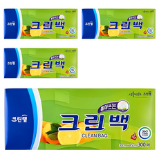 크린랩 뽑아쓰는 크린백 30cm x 45cm, 대(L), 300개입, 4개
