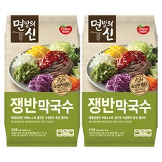면발의신 쟁반막국수, 405g, 2개