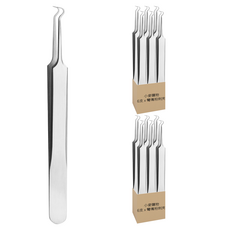 小麥購物 多功能粉刺夾 Y641 15g, 12支, 彎嘴粉刺夾