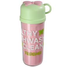 한봄누리 휴대용 양치컵 칫솔케이스, 핑크, 1개