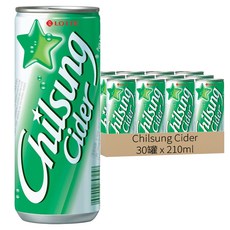 Chilsung Cider 汽水, 210ml, 30罐