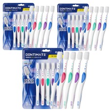 CLIO DENTIMATE SENSE R 小蘇打雙重細軟毛牙刷, 10入, 3個