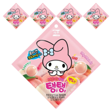 SEOJU 西洲 白桃QQ軟糖, 40g, 5包