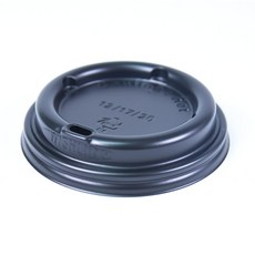 타공 검정 테이크아웃 컵뚜껑 90mm, 머그리드형, 100개입, 100개
