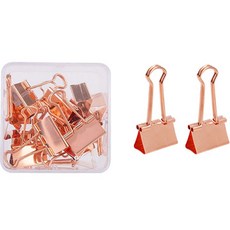 Deli 玫瑰金雙夾夾 D0714 15p, ML(32*55mm), 1盒