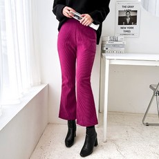 페이퍼먼츠 여성용 라인짱 보온짱 컬러짱 코듀로이 기모안감 부츠컷 팬츠 03507