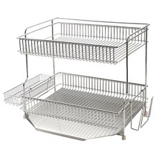 CP 304 雙層籃式碗盤瀝水架, 1個, 單一顏色