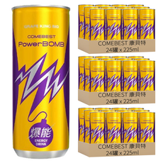 COMEBEST 康貝特 PowerBOMB爆能能量飲料, 225ml, 72罐