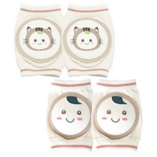 Veissue 防噪音護膝, 微笑嬰兒款+微笑貓咪款, 4個