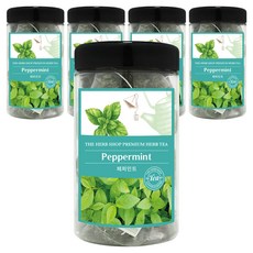 더허브샵 티백차 페퍼민트, 1g, 25개입, 5개