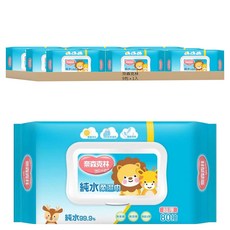 奈森克林 超厚純水柔濕巾, 80張, 9包