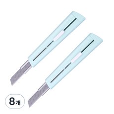 deLi 得力 馬卡龍色美工刀 2038, 8個, 綠色(2038_GR)