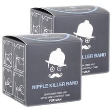 에스씨위더스 남성 니플킬러밴드 25mm, 2개