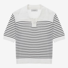 마인드브릿지 여성용 스트라이프 카라 니트 MYKT32C5