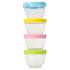 순수아 이유식용기 S 150ml 4입, 1세트