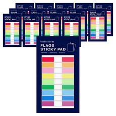 투코비 플래그 스티키 패드 9색, 180매, 15개
