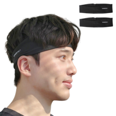 SUMMERTECT 機能性髮帶, 黑色, 2個