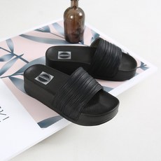 covacho Bellefee Beltien 褶皺女款厚底拖鞋