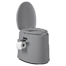 디어모모 노인 캠핑 이동식 휴대용 좌변기, 그레이, 1개