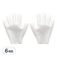리브리카 실리콘 보호대 장갑 양손착용 세트 화이트, 6세트