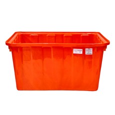 耐酸桶 70L, 橘色, 1個