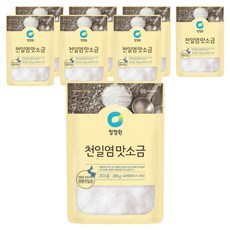 청정원 천일염 맛소금, 250g, 8개