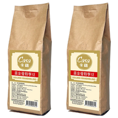 Casa 卡薩 黃金曼特寧咖啡豆, 全豆咖啡(未研磨), 454g, 2包