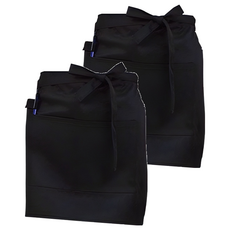 廚師短版圍裙, 黑色, 2個