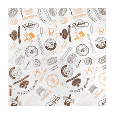 MR.BAKING 萬鴻 漢堡紙 30cm 100張, TEA TIME 白色, 1組