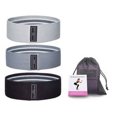 STARZON 提臀深蹲帶3件組 + 收納袋組合, 灰色, 深灰色, 黑色, 1套